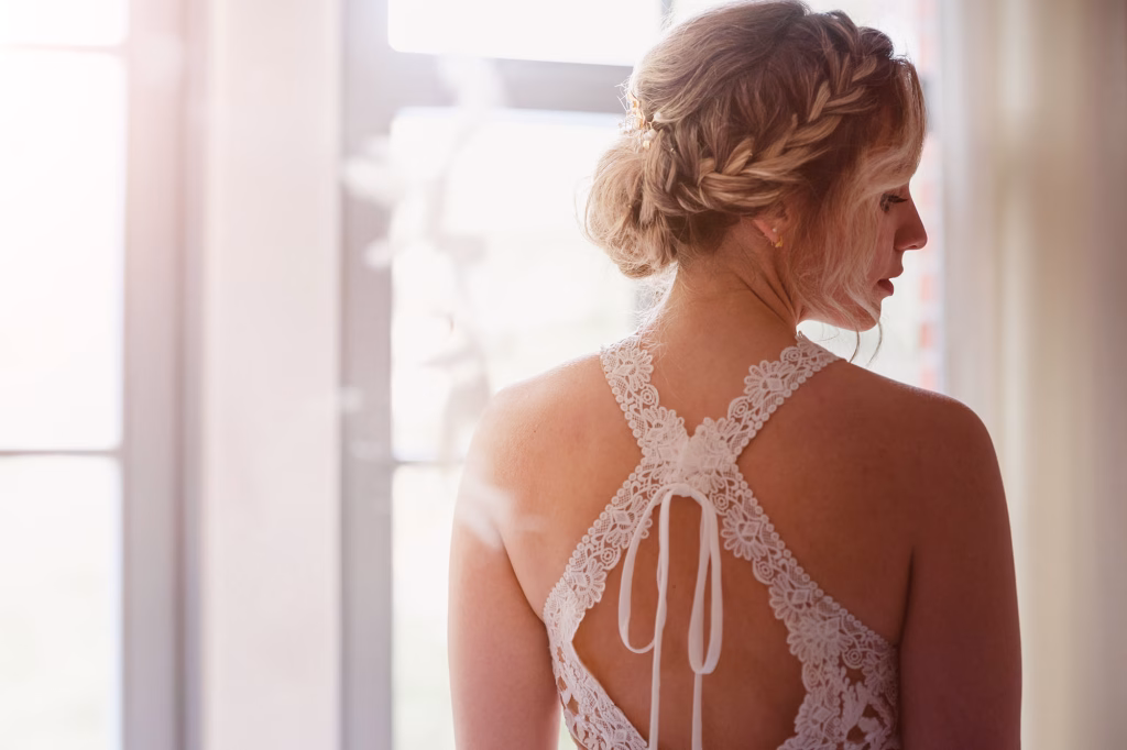 Braut im Helmkehof - Hochzeitsfotograf hannover
